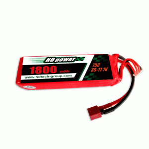 HD POWER 1800mAh 75C 3S 11.1V lipo baterie